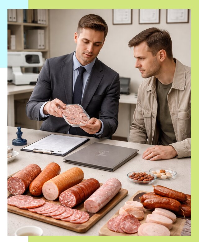 Сертификация колбасных изделий в Орле от 7593 р. | Алешин-Орл