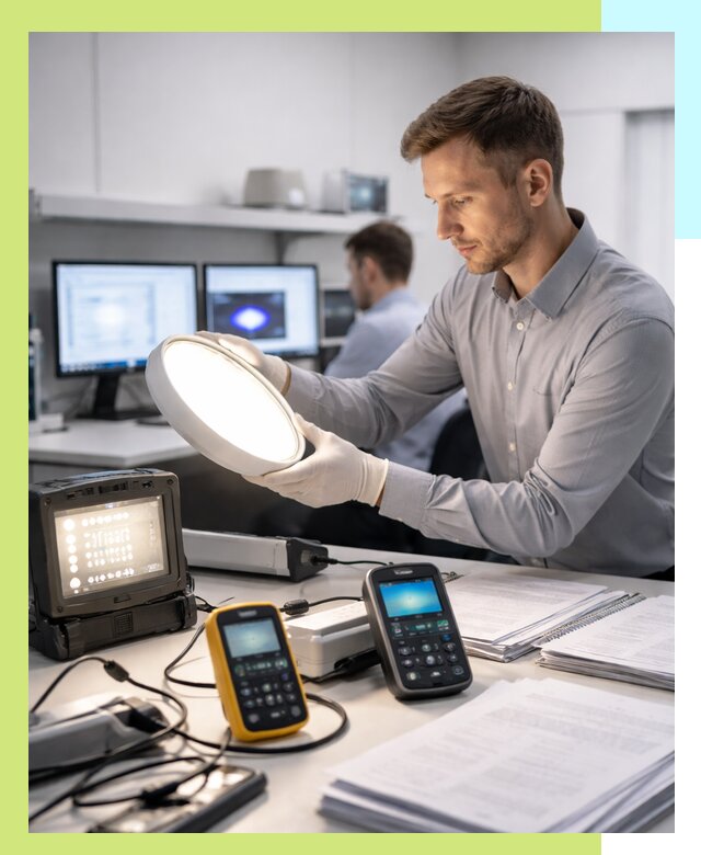 Сертификация светильников в Орле: испытания и оформление