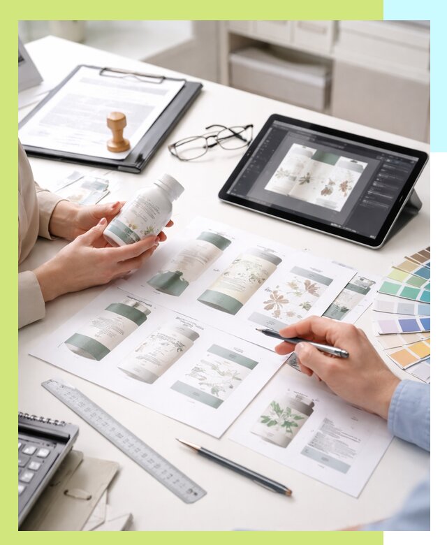 Профессиональная разработка дизайна и текста этикетки продукции в Орле