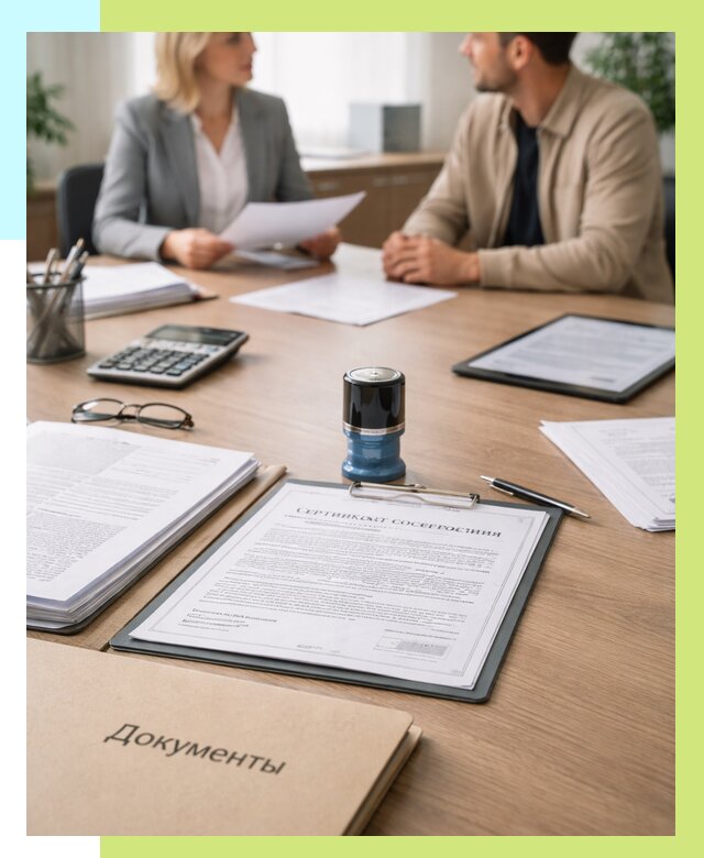 Сертификат соответствия на продукцию в Орле от 15186 р.|Алешин-Орл