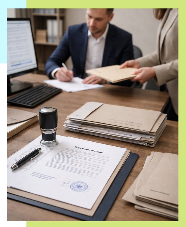 Отказное письмо для таможни в Орле от 3037 р, Алешин-Орл