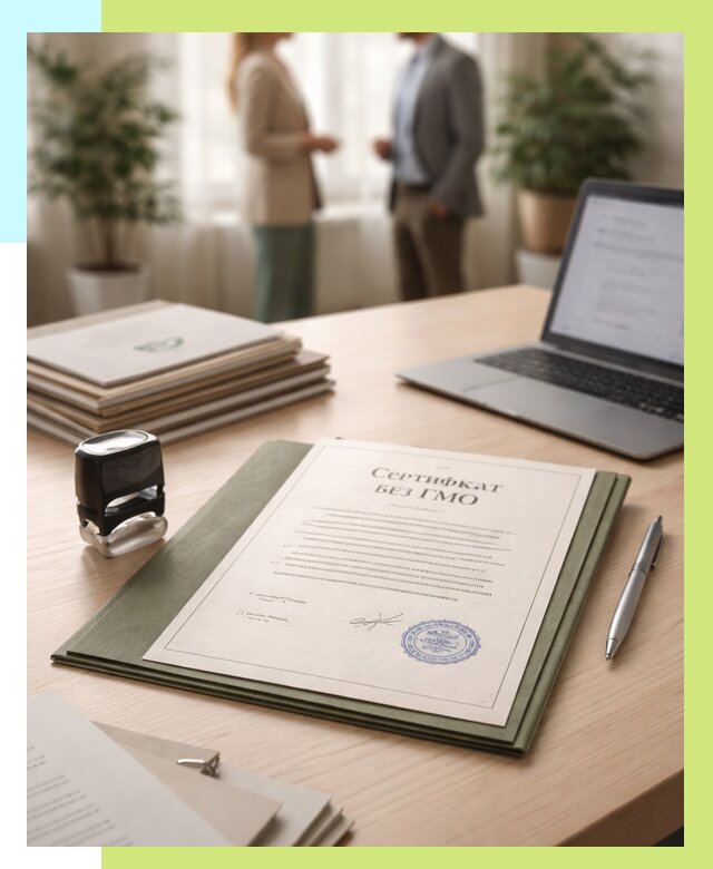 Сертификат без ГМО в Орле от 7593 р. оформить срочно Алешин-Орл