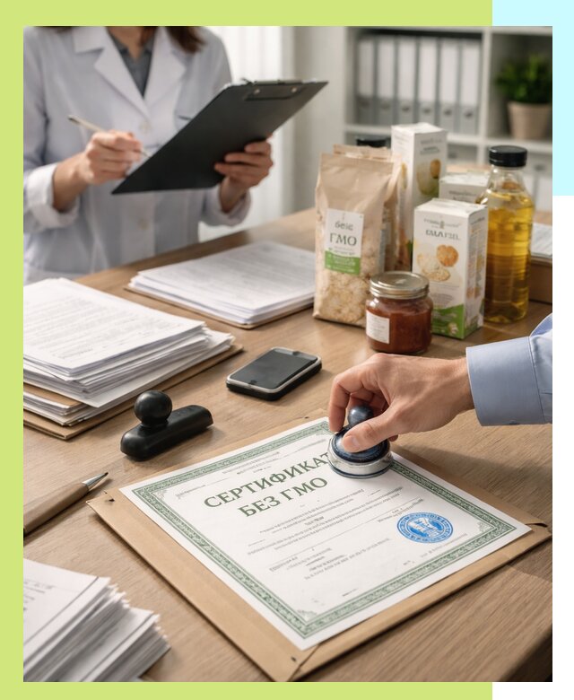 Получение сертификата Без ГМО для продукции в Орле