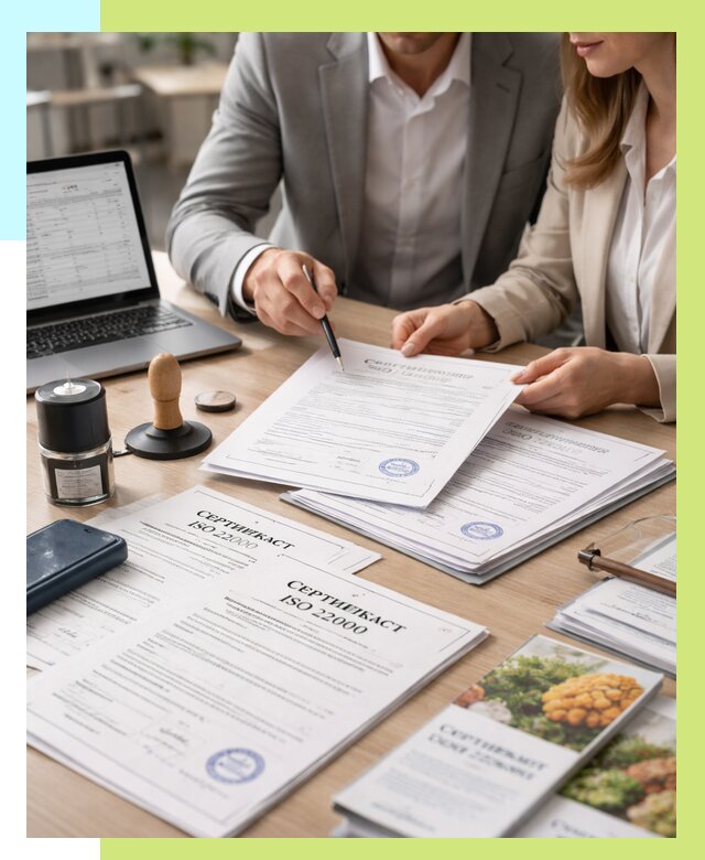 Сертификат ISO 22000 в Орле от 40496 р. под ключ | Алешин-Орл